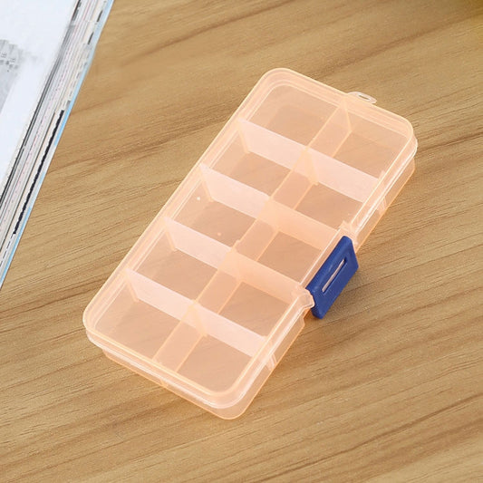 10 PCS Removable Grid Plastic Box Organizer for Jewelry Earring Fishing Hook Small Accessories, Size: Small, 10 Slots by bashfashion