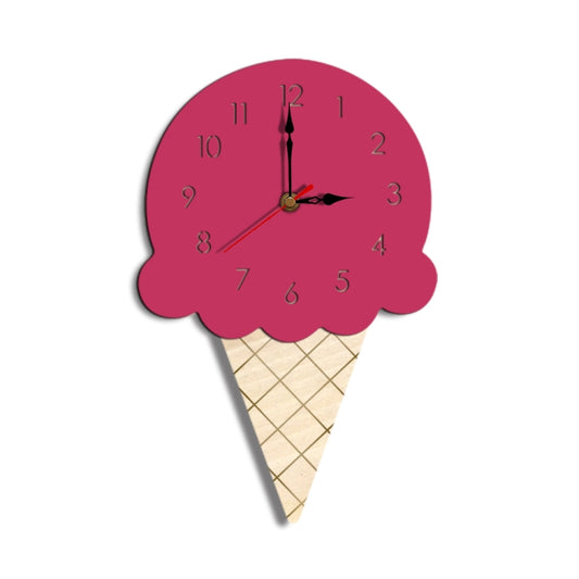 Ice Cream Styling Decorative Wall Clock (Pink) by bashfashion