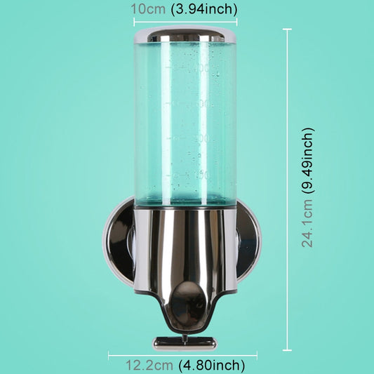 Hotel Shower Manual Dispenser Wall Mounted Washing Liquid Shampoo Soap Bottle, Capacity: 500ml(Green) by bashfashion