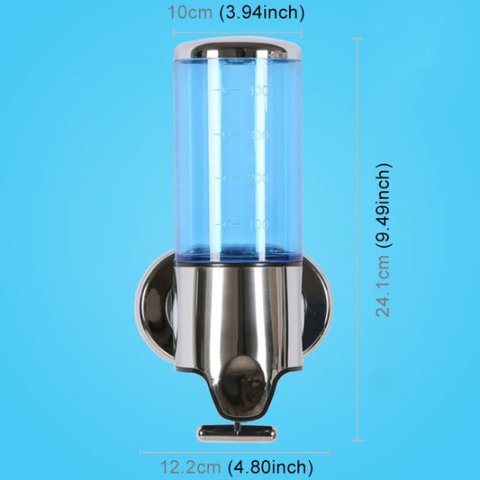 Hotel Shower Manual Dispenser Wall Mounted Washing Liquid Shampoo Soap Bottle, Capacity: 500ml(Blue) by bashfashion