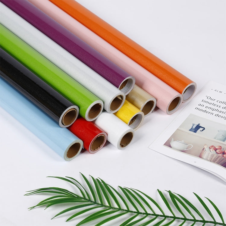 Pearlescent Creative PVC Brick Decoration Furniture Wallpaper Stickers Bedroom Living Room Wall Waterproof Wallpaper Roll, Size: 60x500cm(White) by bashfashion