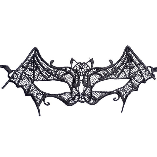 Halloween Masquerade Party Dance Sexy Lady Lace Bat Mask(Black) by bashfashion