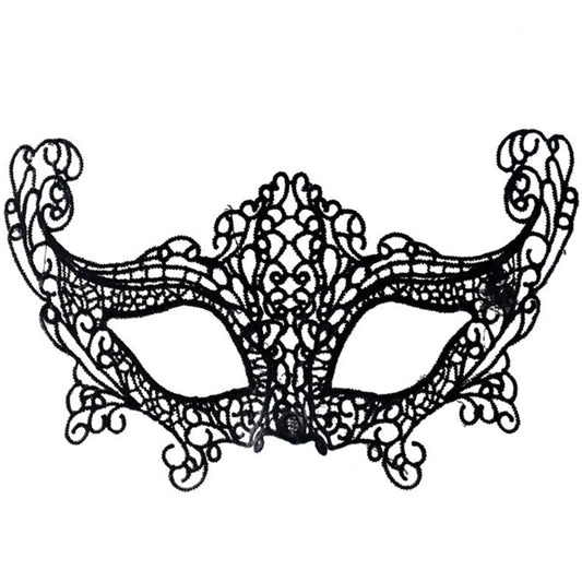 Halloween Masquerade Party Dance Sexy Lady Lace Fox Mask(Black) by bashfashion