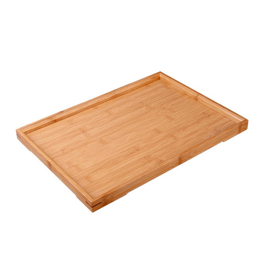 Bamboo Right Angle Tea Tray Tea Table, Size: 44x32cm by bashfashion