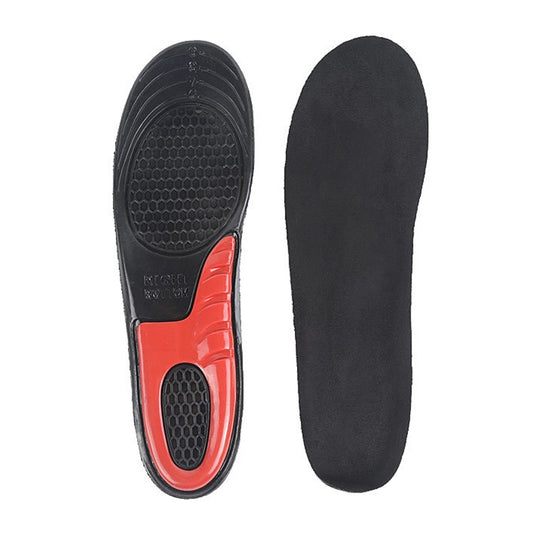 1 Pair Military Training Shock Resistance Sports Insoles Soft and Comfortable Stretch Thick Insoles, Size: M(38-42 Yards)(Black) by bashfashion