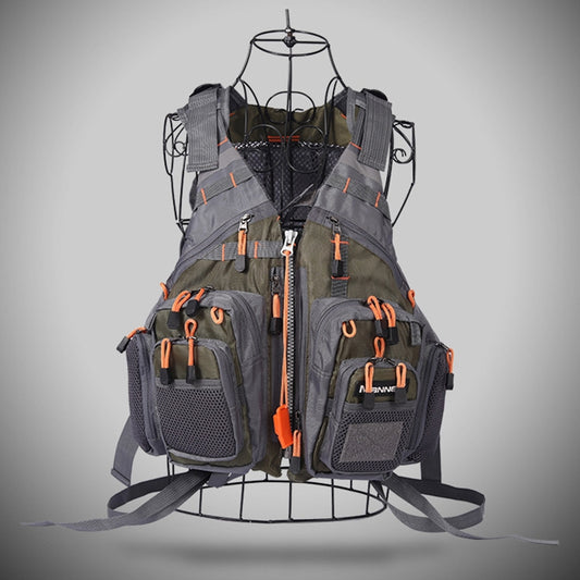 MANNER Outdoor Multifunctional Fishing Life Vest Swimming Life Jacket (Army Green) by bashfashion