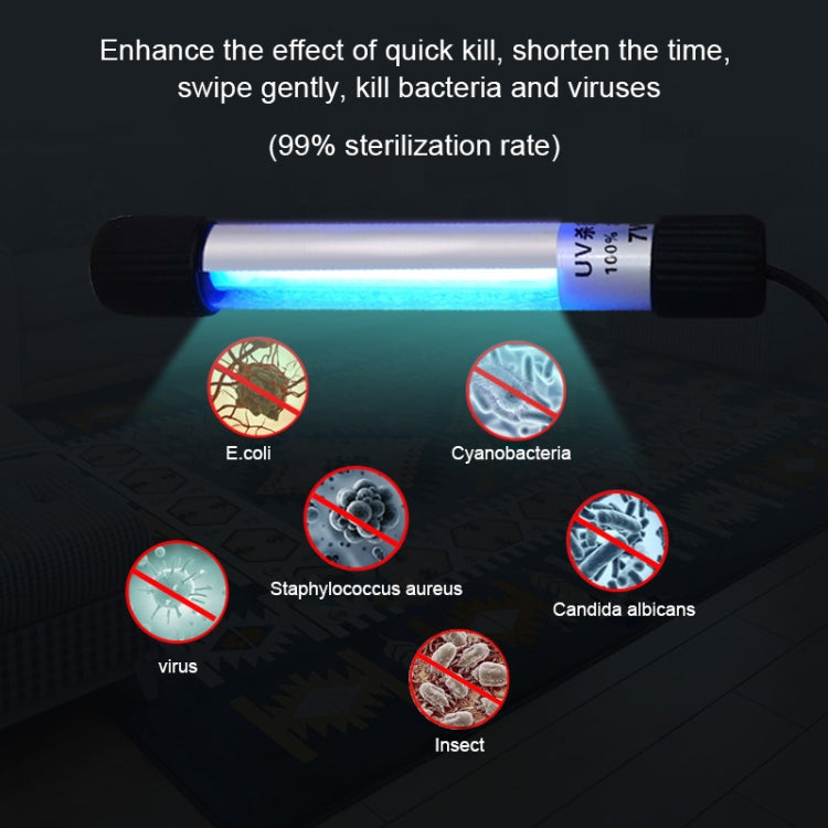 60W 69cm Length Ozone UV Strong Light Disinfection Portable Anti-virus Sterilization Lamp Bar Strip, CN Plug by bashfashion