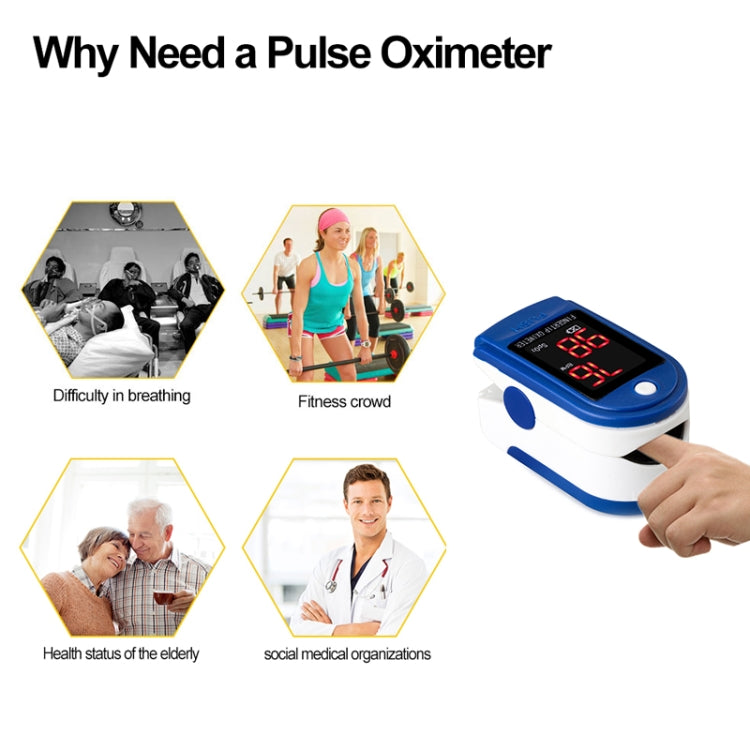 Precision Finger Pulse Oximeter Blood Oxygen Monitor(Black) by bashfashion