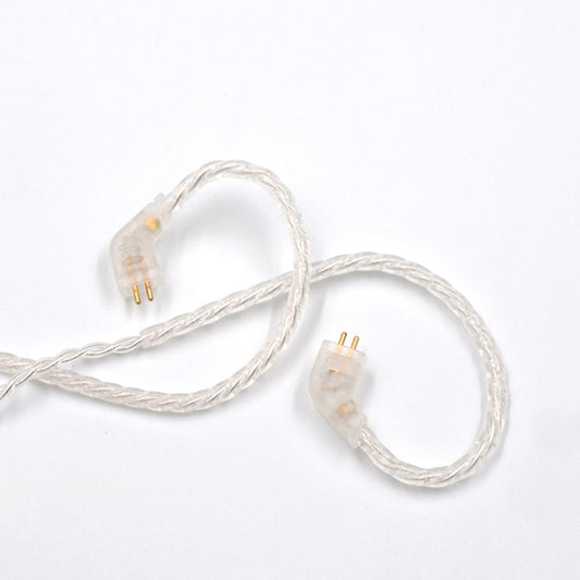 KZ B 8 Pin Oxygen-free Copper Silver Plated Upgrade Cable for KZ ZST / ES4 / ZS10 / AS10 / BA10 Earphones(White) by KZ