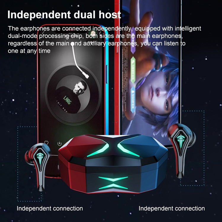 TWS-A10 Wireless Bluetooth Earphone with Charging Compartment(Orange) by bashfashion