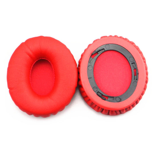 2 PCS For Beats Solo HD / Solo 1.0 Headphone Protective Leather Cover Sponge Earmuffs (Red) by bashfashion
