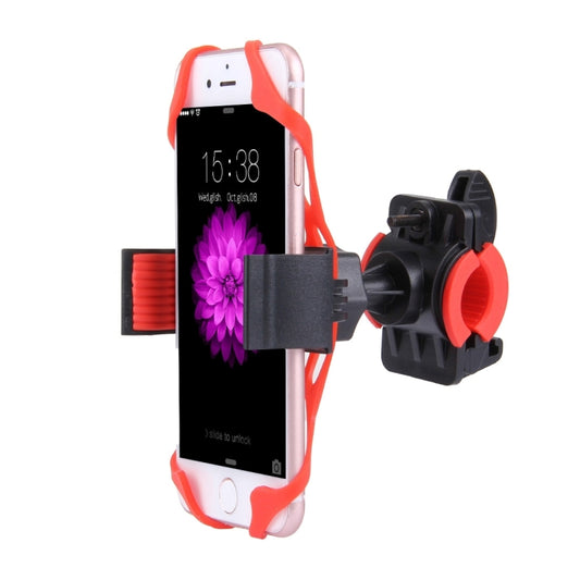 360 Degree Rotation Bicycle Phone Holder with Flexible Stretching Clip for iPhone 7 & 7 Plus / iPhone 6 & 6 Plus / iPhone 5 & 5C & 5s(Red) by bashfashion