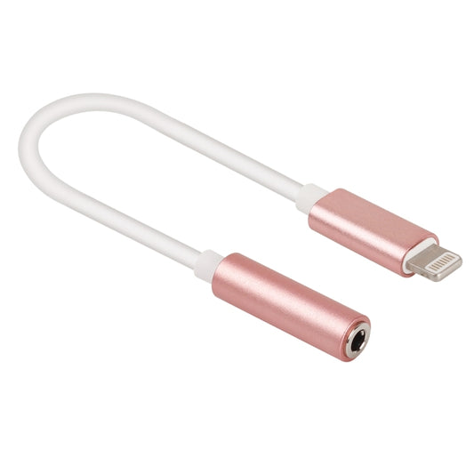 8 Pin to 3.5mm Audio Adapter, Length: About 12cm, Support iOS 13.1 or Above(Rose Gold) by bashfashion