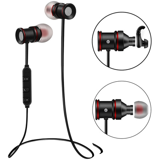 BTH-828 Magnetic In-Ear Sport Wireless Bluetooth V4.1 Stereo Waterproof Earbuds Earphone with Mic, for iPhone, Samsung, HTC, LG, Sony and other Smartphones by bashfashion