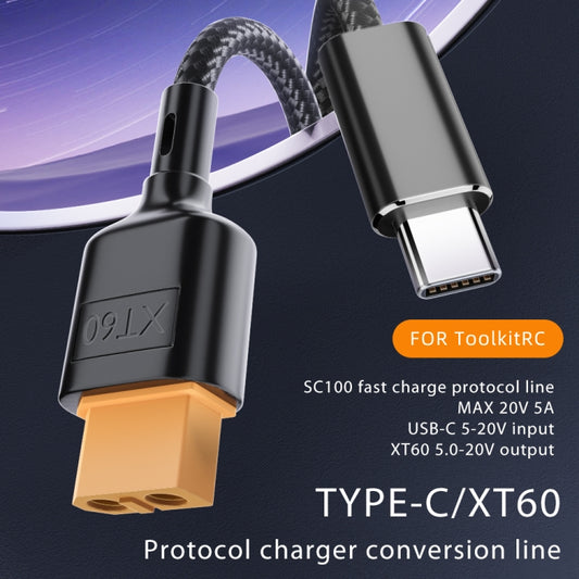 USB-C / Type-C to XT60 Data Cable, Length: 100cm by bashfashion
