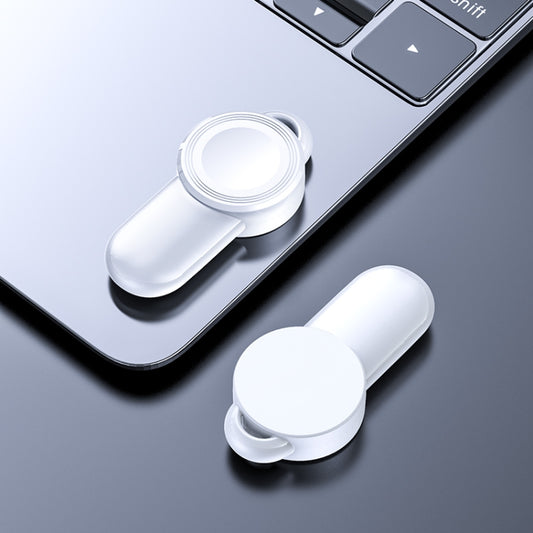 K02 Universal Portable Magnetic Wireless Charger for Apple Watch Series 6 / 5 / SE / 4 / 3 / 2 / 1(White) by bashfashion