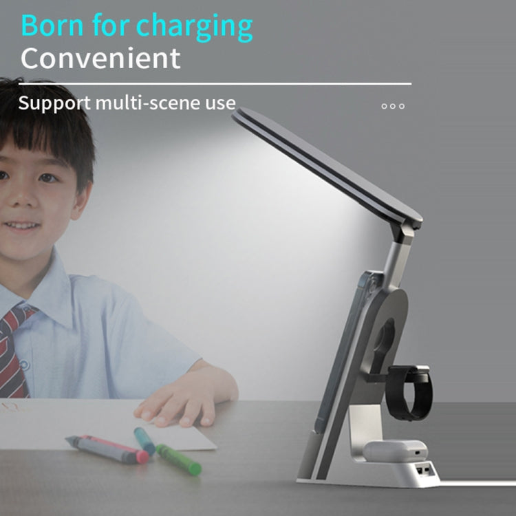 H33 7 in 1 15W Multi-function Desk Lamp Wireless Charger for Mobile Phones / Apple Watches / AirPods by bashfashion