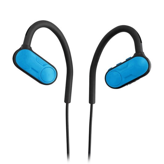 BTH-Y9 Ultra-light Ear-hook Wireless V4.1 Bluetooth Earphones with Mic(Blue) by bashfashion