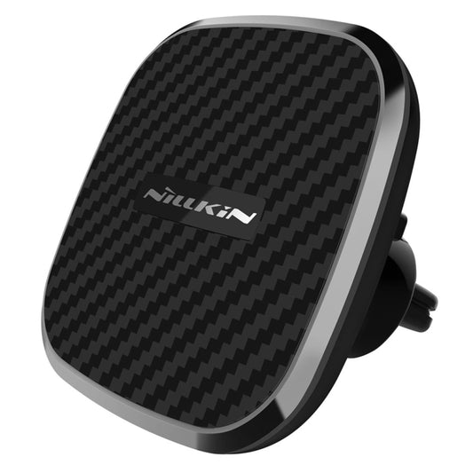 NILLKIN MC027 Car Air Outlet Vent Mount Clamp Holder 10W Fast Charging Qi Magnetic Wireless Charger(Black) by NILLKIN