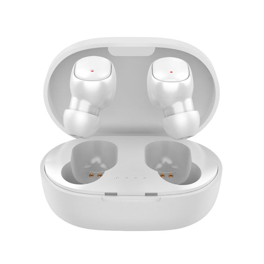 A6S IPX4 Waterproof Bluetooth 5.0 Wireless Bluetooth Earphone with Charging Box, Support for HD Calls & Siri & IOS Power Display (White) by bashfashion