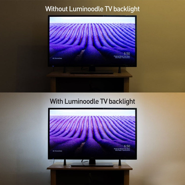 50cm 3W USB Rope Light, Epoxy IP65 Waterproof 30 LED 5050 SMD with 1m Extended Switch Cable, Wide: 10mm(Warm White) by bashfashion