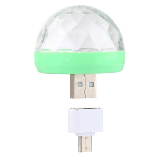 4W RGB USB LED Crystal Magic Ball Stage Light with Micro USB Adapter by bashfashion