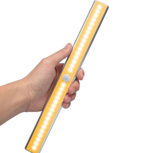 2.8W 20 LEDs Warm White Wide Screen Intelligent Human Body Sensor Light LED Corridor Cabinet Light, USB Charging Version by bashfashion