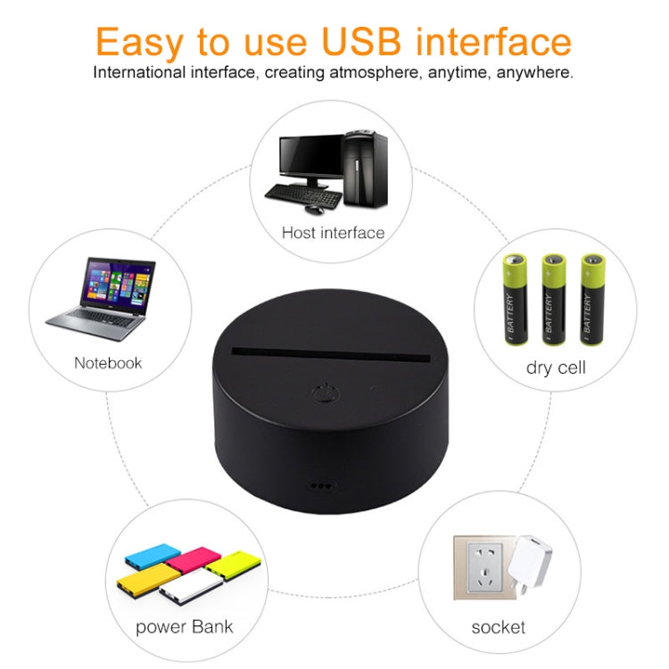 Castle In The Sky Shape Creative Crack Touch Dimming 3D Colorful Decorative Night Light with Remote Control by bashfashion