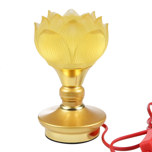 2pcs Household LED Lotus Lights for Buddha Electronic Altar Lamp, CN Plug(Colorful Light) by bashfashion