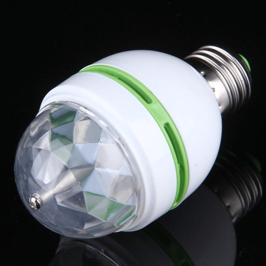 E27 3W Colorful Light Decoration Stage Light Bulb, LED Full Color Auto Rotating Lamp for Family Party / KTV / Bars / Hotel / DJs, AC 85-260V by bashfashion