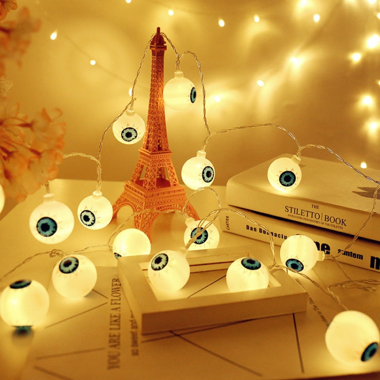 3m Ghost Eyes Design Halloween Series LED String Light, 20 LEDs 3 x AA Batteries Box Operated Party Props Fairy Decoration Night Lamp by bashfashion