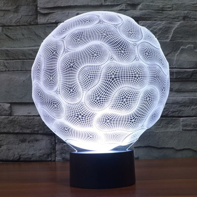 Brain Style 3D Touch Switch Control LED Light , 7 Color Discoloration Creative Visual Stereo Lamp Desk Lamp Night Light by bashfashion