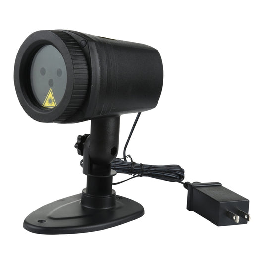 LED Outdoor Courtyard Laser Projection Decorative Light IP44 Waterproof with Remote Control, US Plug (Black) by bashfashion