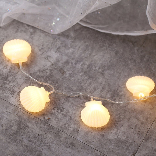3m Shell Shape USB Plug Romantic LED String Holiday Light, 20 LEDs Teenage Style Warm Fairy Decorative Lamp for Christmas, Wedding, Bedroom(Warm White) by bashfashion