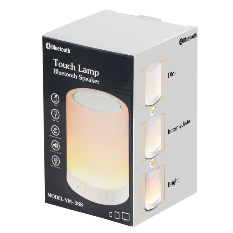 388 Atmosphere Light Music Table Lamp Multifunctional Wireless Bluetooth Speaker , with LED Light & Handle, Support AUX IN & Hands-free Answer & TF Card by bashfashion