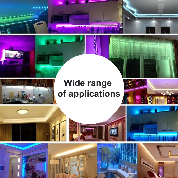 20m 1200 LEDs SMD 2835 IP65 Waterproof RGB Light Strip with 44-keys Remote Control, EU Plug by bashfashion