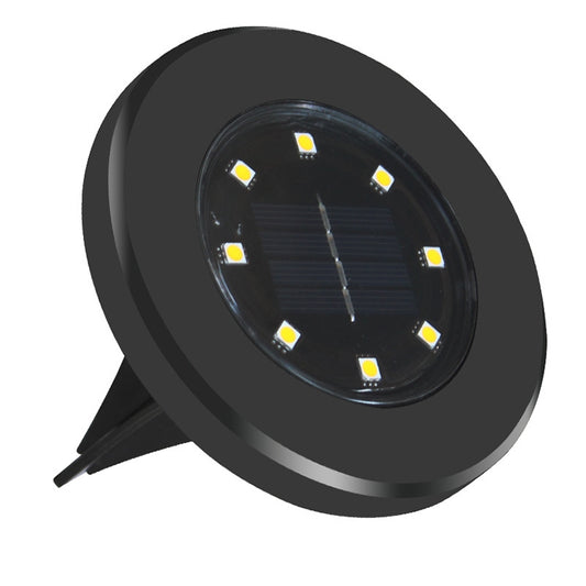 4 PCS 8 LEDs IP65 Waterproof Solar Powered Buried Lamp Garden Villa Garden Lawn Decorative Spotlight(White Light) by bashfashion