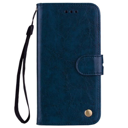 For Xiaomi Redmi 5 Oil Wax Texture Horizontal Flip Leather Case with Holder & Card Slots & Wallet(Blue) by bashfashion