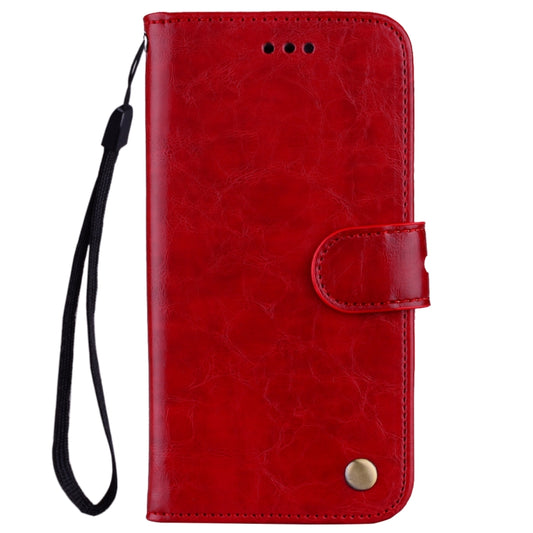 For Xiaomi Redmi 5 Oil Wax Texture Horizontal Flip Leather Case with Holder & Card Slots & Wallet(Red) by bashfashion