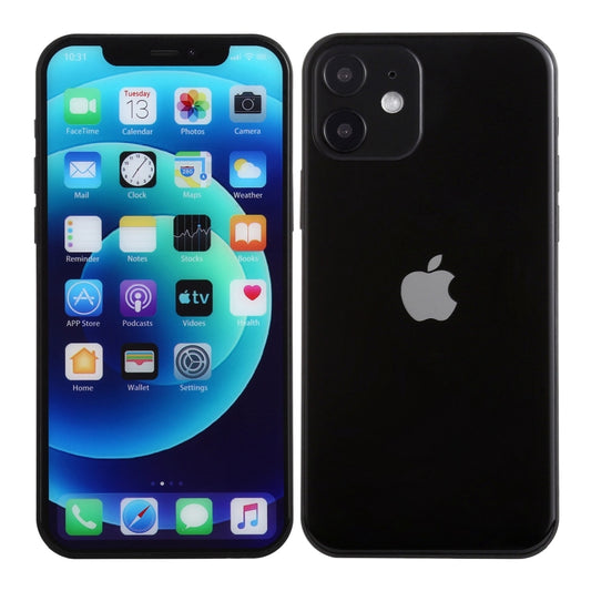 For iPhone 12 Color Screen Non-Working Fake Dummy Display Model(Black) by bashfashion