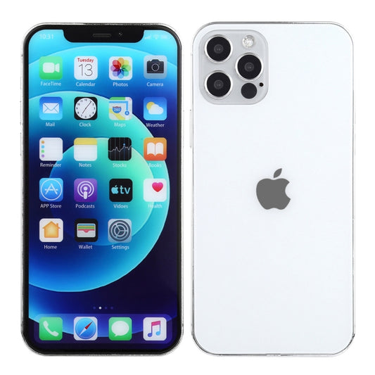 For iPhone 12 Pro Max Color Screen Non-Working Fake Dummy Display Model(Silver) by bashfashion