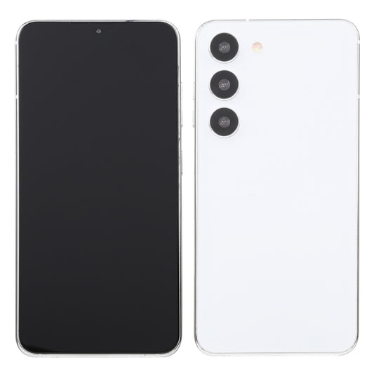 For Samsung Galaxy S23 5G Black Screen Non-Working Fake Dummy Display Model(White) by bashfashion
