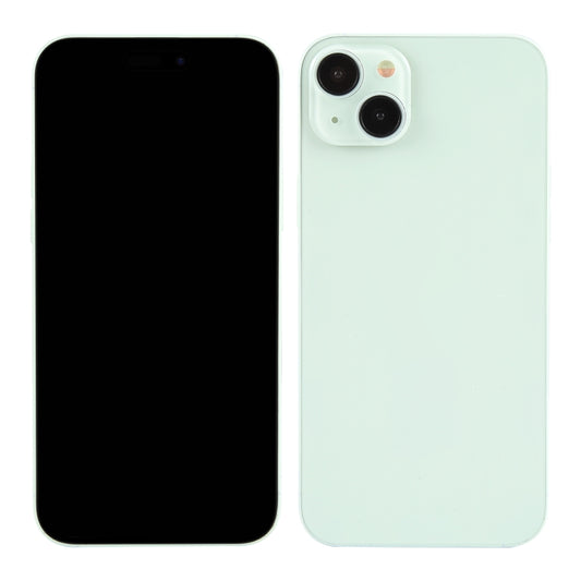 For iPhone 15 Black Screen Non-Working Fake Dummy Display Model (Green) by bashfashion