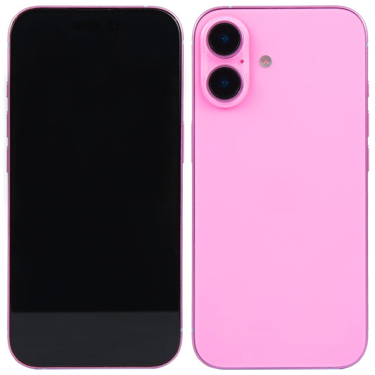 For iPhone 16 Plus Black Screen Non-Working Fake Dummy Display Model (Pink) by bashfashion