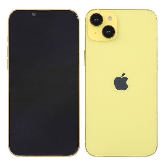 For iPhone 14 Plus Black Screen Non-Working Fake Dummy Display Model (Yellow) by bashfashion
