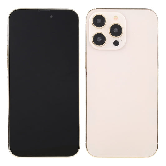 For iPhone 14 Pro Max Black Screen Non-Working Fake Dummy Display Model(Gold) by bashfashion