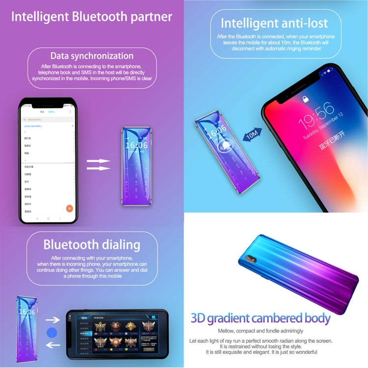 Ulcool V99, 1.54 inch, MTK6261D, Support Bluetooth Sync, Bluetooth Dial, FM, Anti-lost, GSM, Dual SIM (Gold) by bashfashion