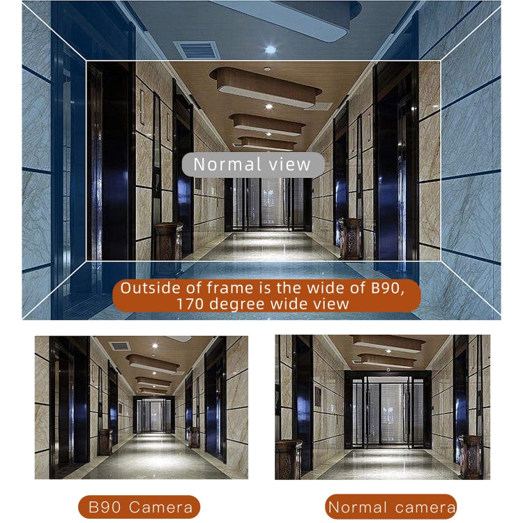 B90 Low-power Battery Surveillance Camera, Support Two-way Intercom, TF Card, PIR Human Body Induction by bashfashion