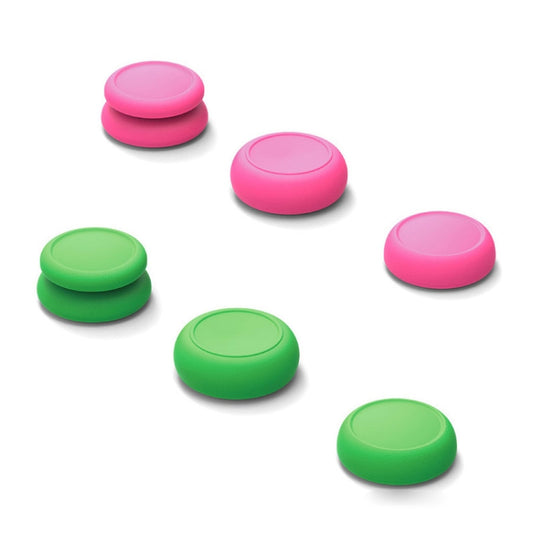 Left + Right Gamepad Rocker Cap Button Cover for Switch(Green+Red) by bashfashion