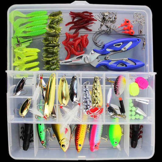 101 PCS Fishing Bait Lure Kit Fishing Tackle (White) by bashfashion
